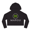 Maposi® Women’s Cropped Hooded Sweatshirt – Black